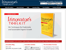 Tablet Screenshot of innovatorstoolkit.com